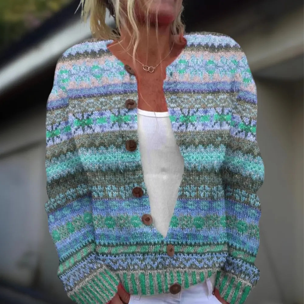 Anja™ | Knitted Vest with Print