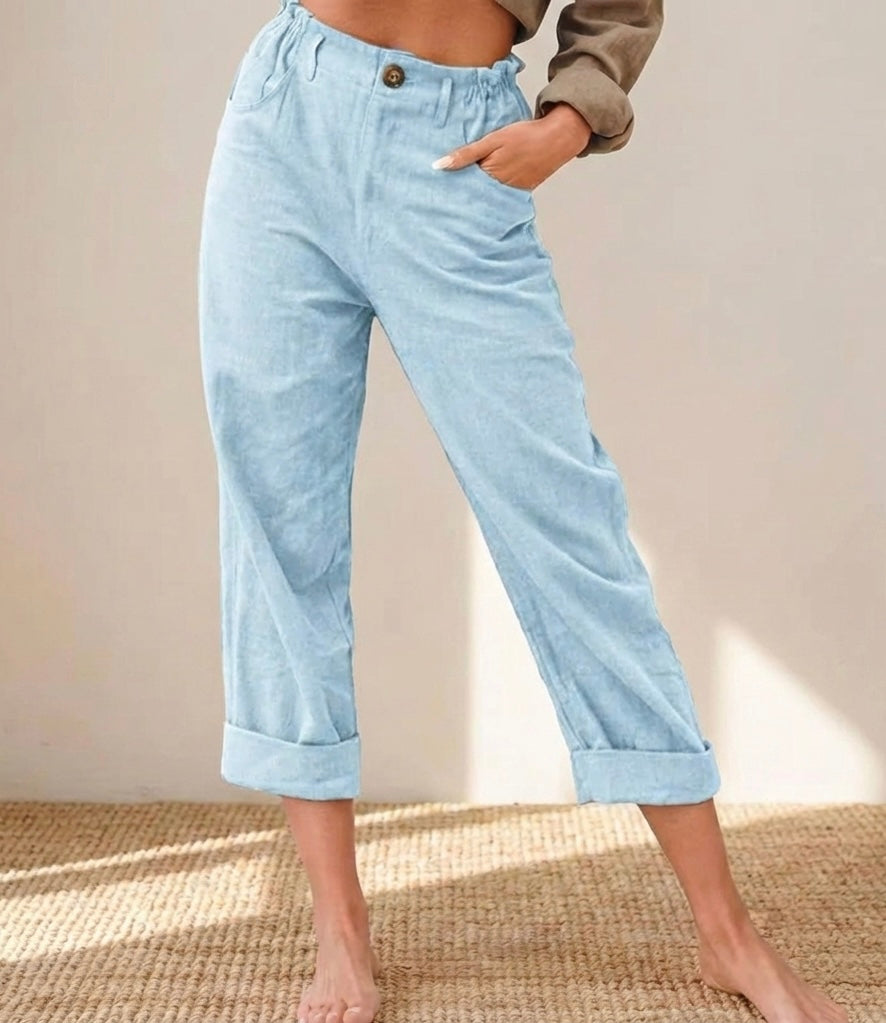 GRACE | Cotton Cropped Women’s Trousers