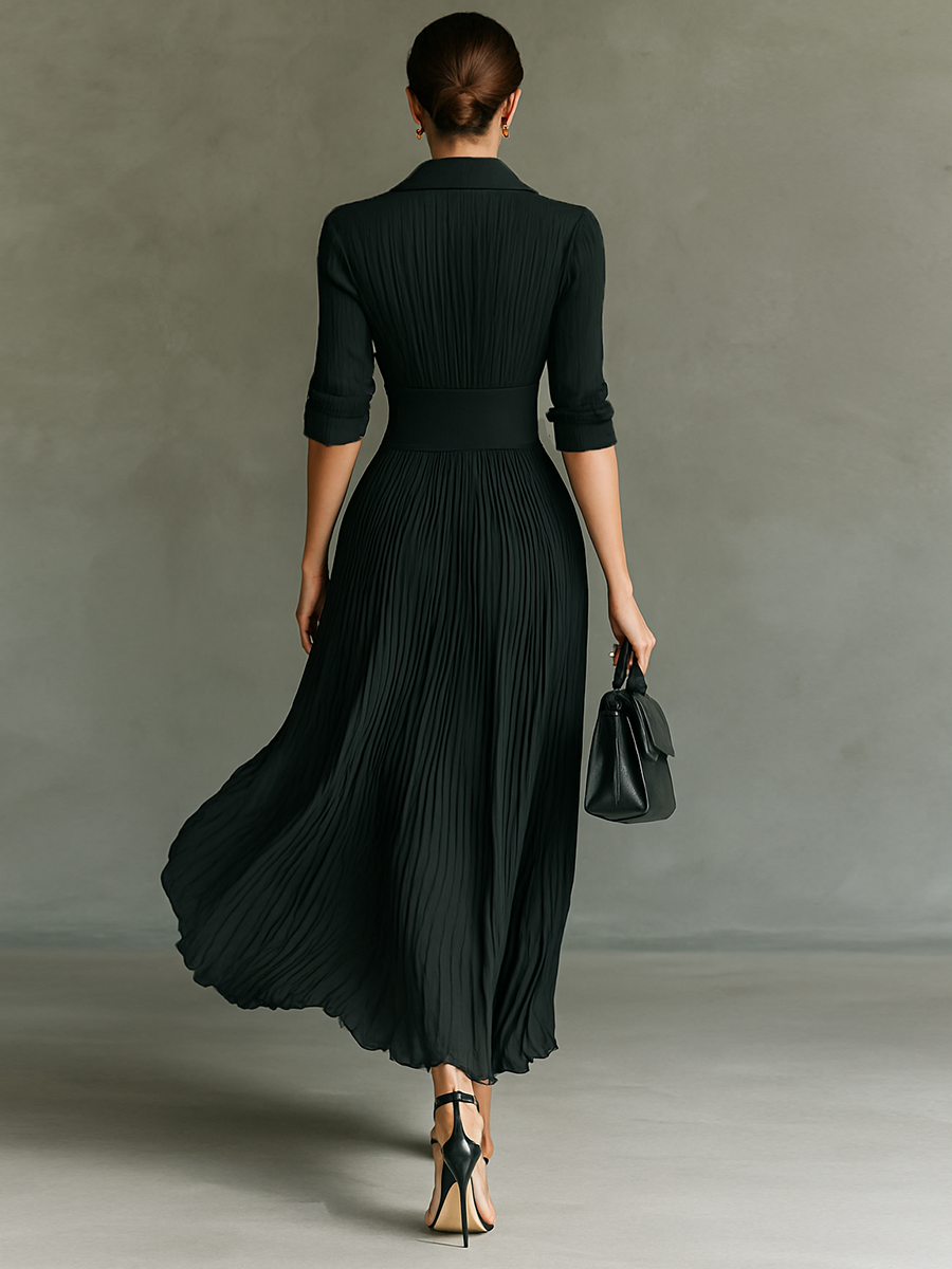Naomiβ’ Pleated Maxi Dress