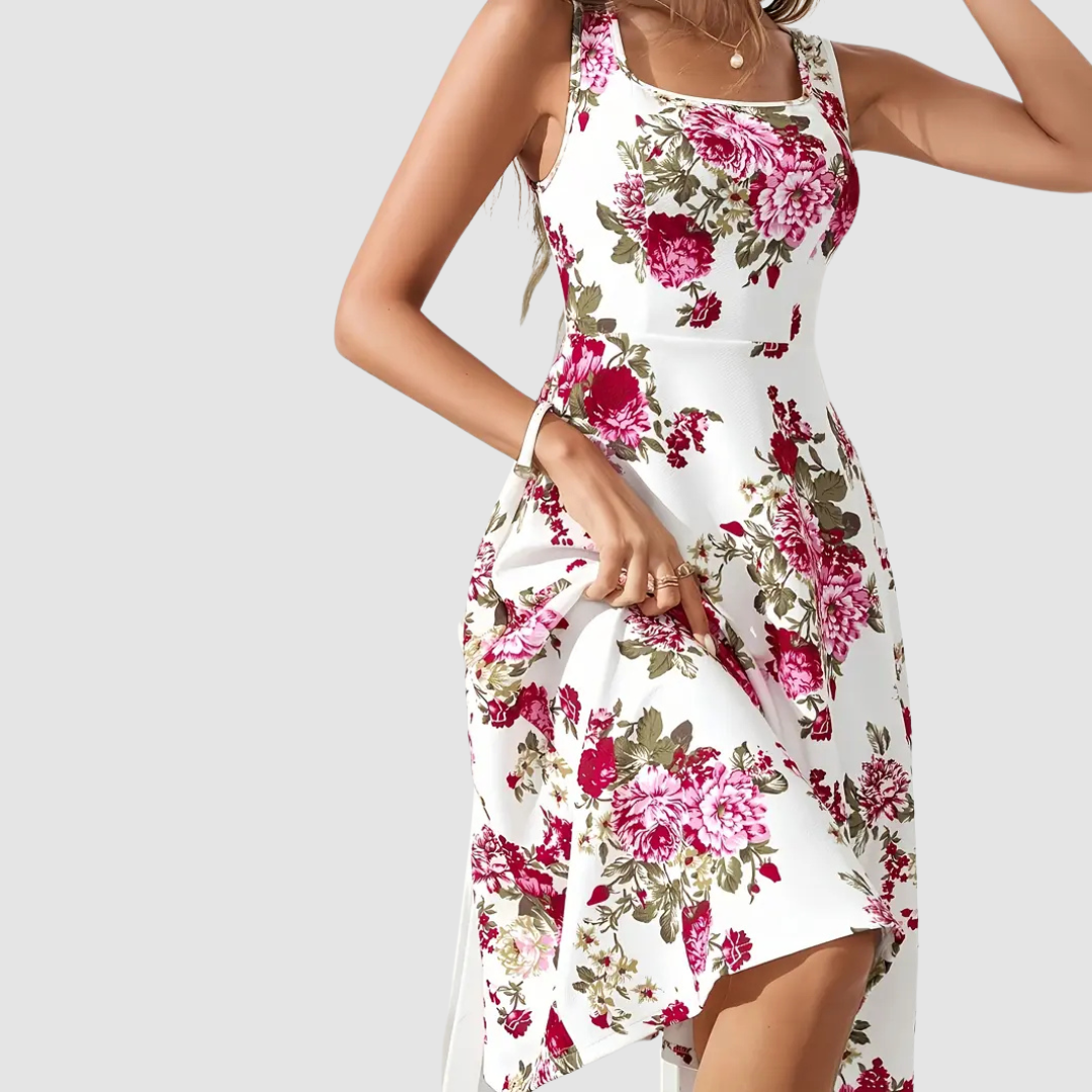 Natalieβ’ Floral A-Line Dress