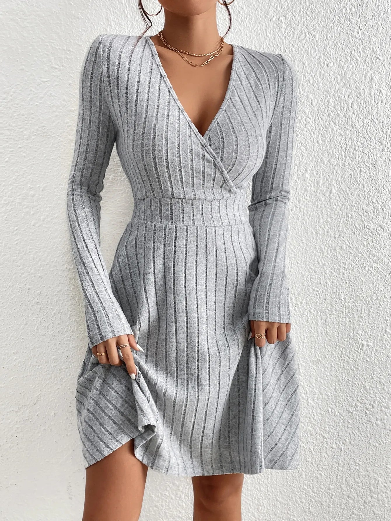Reese™ Elegant V-Neck Dress