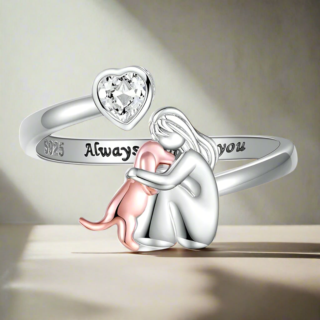Adjustable ring – “Always in my heart”