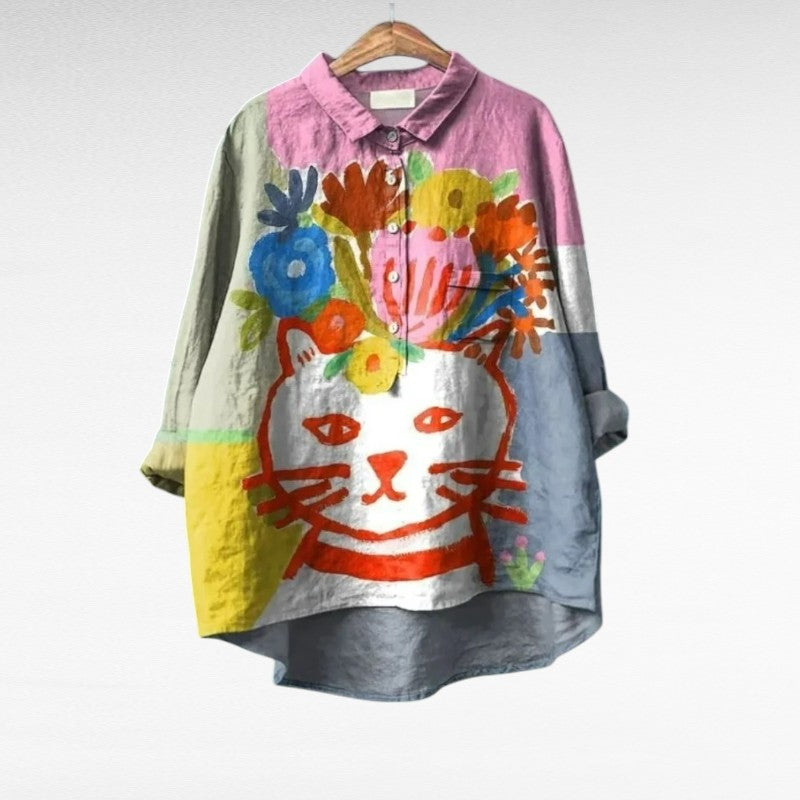 Capucine | Elegant Linen Summer Blouse