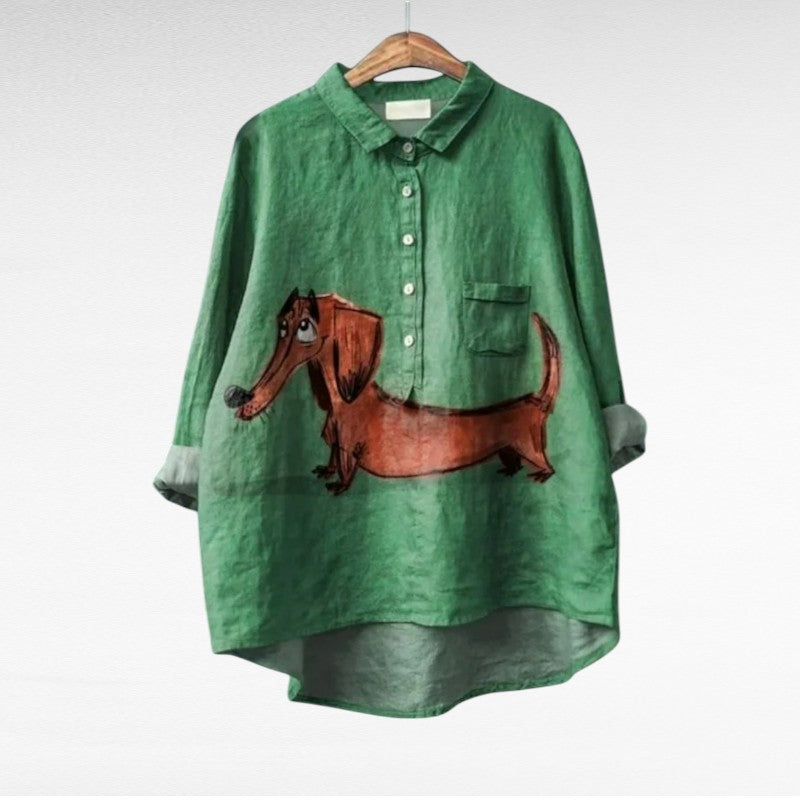 Cloé | Elegant Linen Summer Blouse