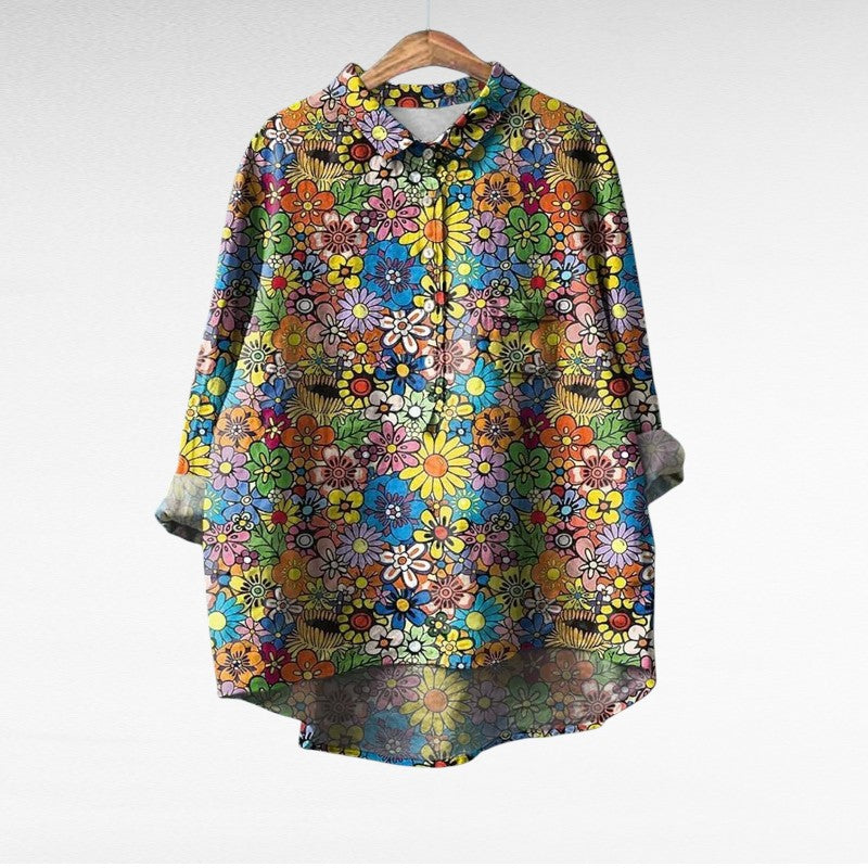 Noémie | Elegant Linen Summer Blouse