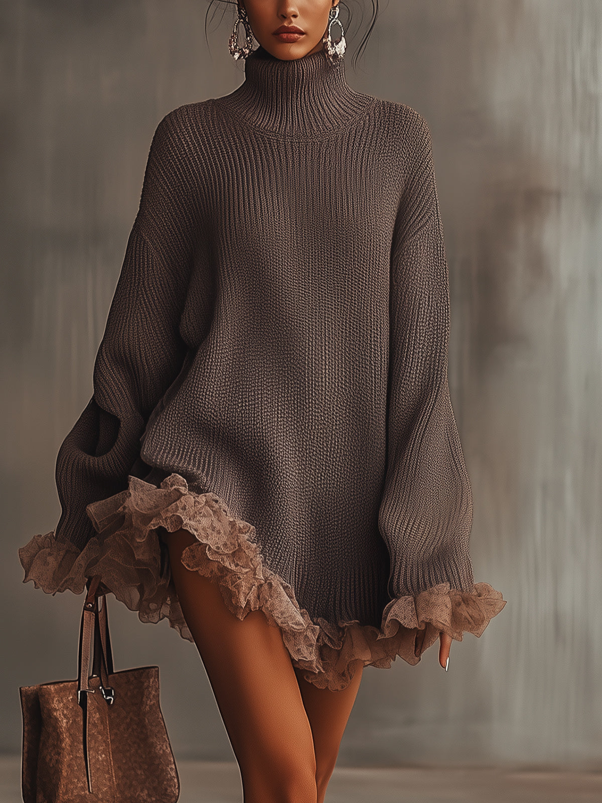 Jadyn | Ruffled Knit Dress