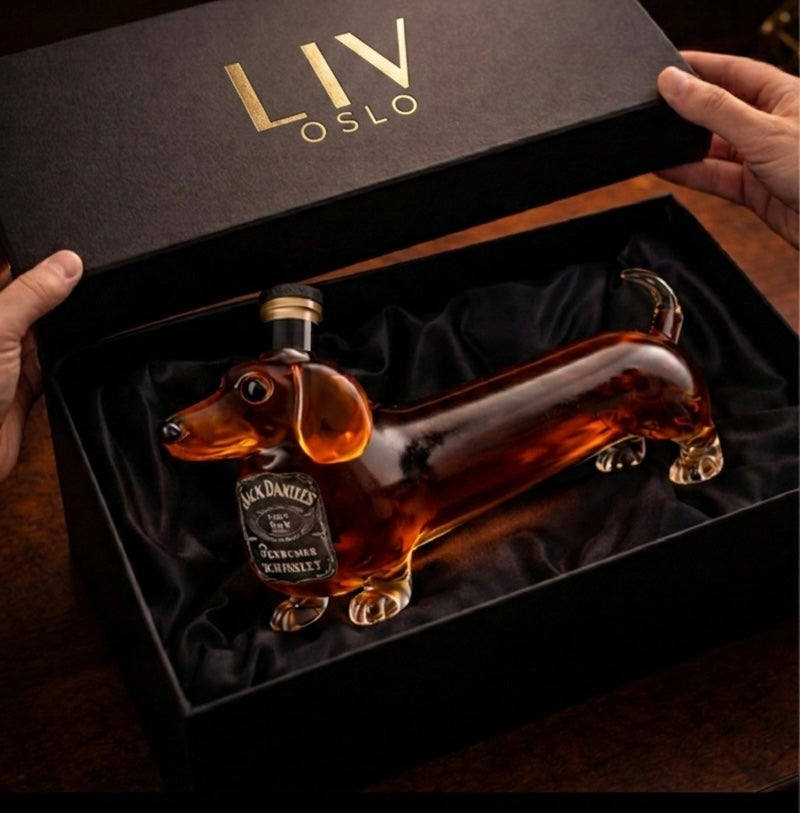 Jack Daniel's Whisky Bottle - Dachshund Edition