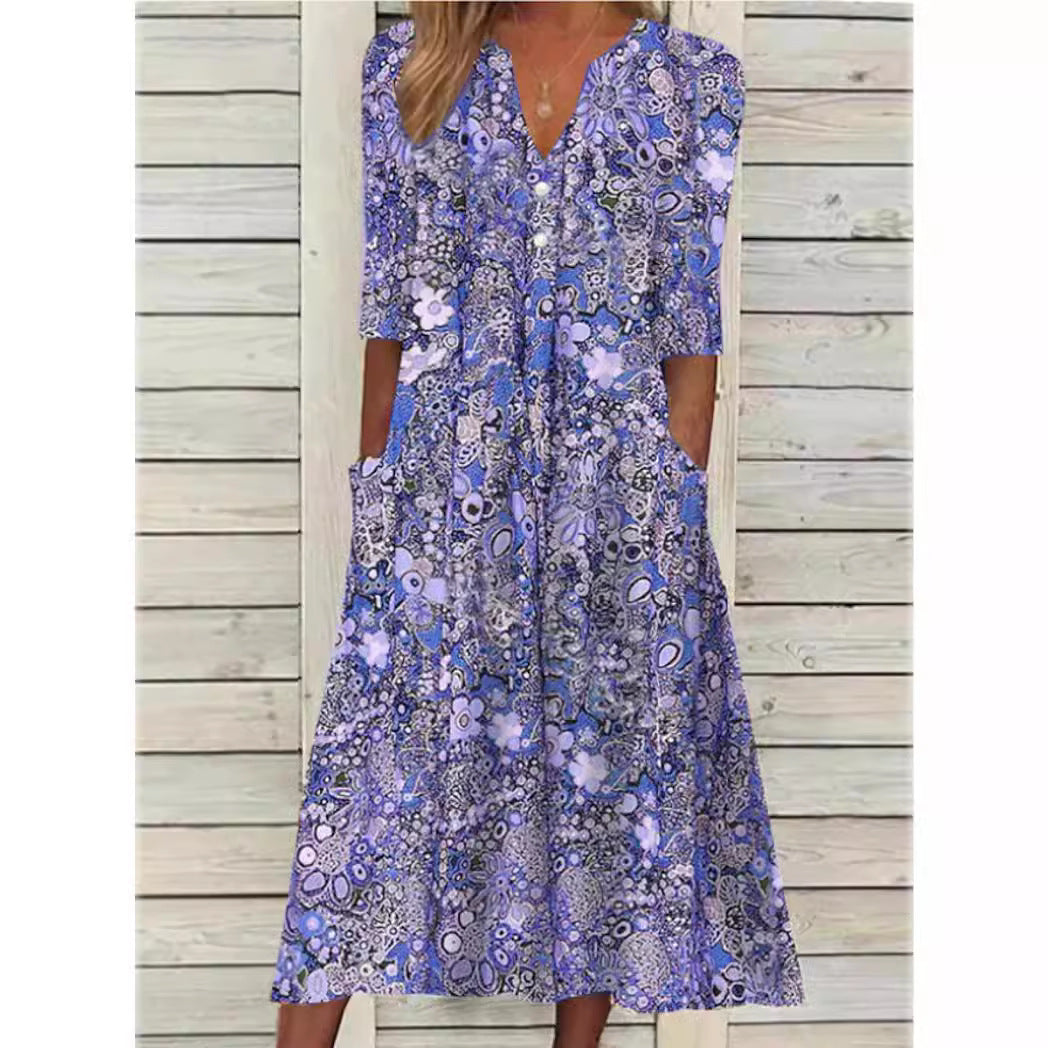 Sophia - Breezy Floral Summer Dress