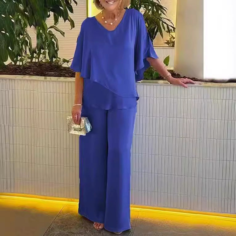 Martha - Comfortable Wide-Leg Set