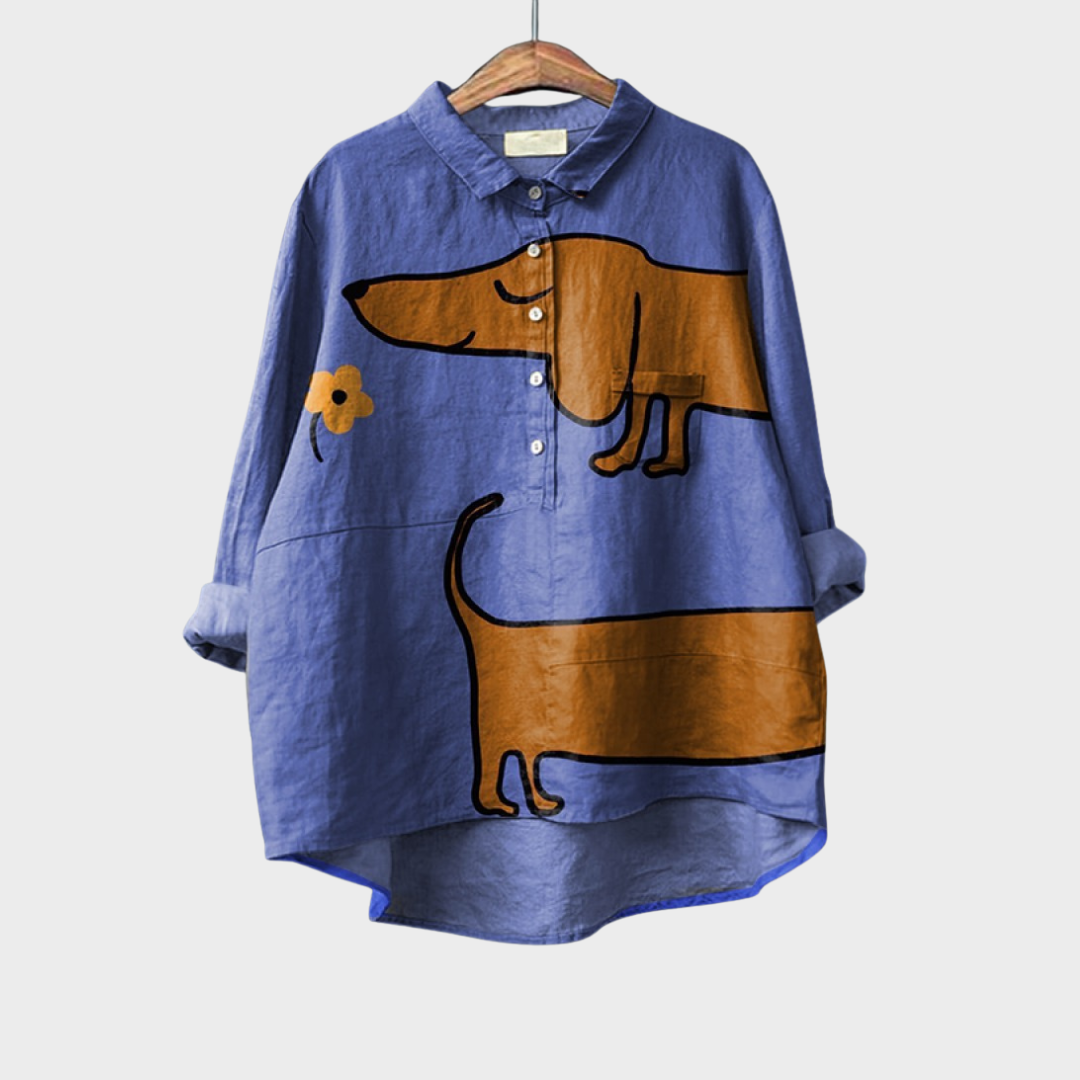 Amélie | Elegant linen summer blouse